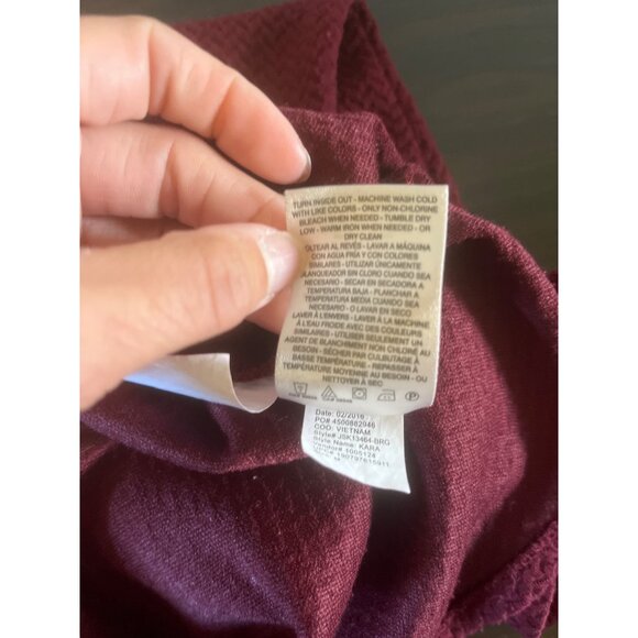 Jessica Simpson Womens Medium Maroon Cold Shoulder Short Sleeve Dress Bodycon - Picture 5 of 5